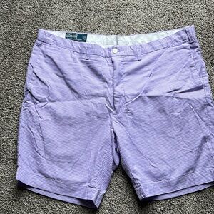 Polo Ralph Lauren Men’s Purple Checked Dress Shorts